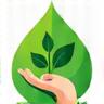Icône de feuille verte, écologie